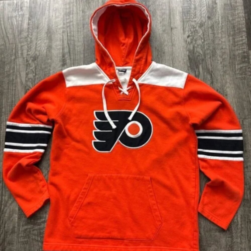 Philadelphia Flyers NHL Hockey Lace Up Hoodie